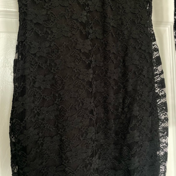 H&M | Black Lace Body-con Long Sleeve Dress - Picture 4 of 12